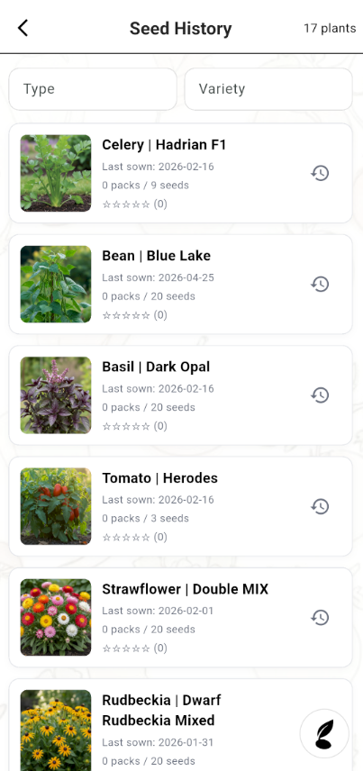 Seed history